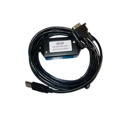 Programming Cable for USB-DOP DOP Touch Panel A-Series, B-Series Connecting to PC Programming Uploading and Downloading Programs 9-Pin COM Port Black: 3m