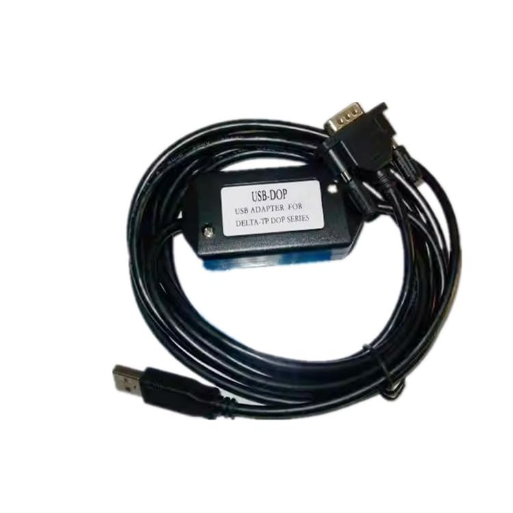 Programming Cable for USB-DOP DOP Touch Panel A-Series, B-Series Connecting to PC Programming Uploading and Downloading Programs 9-Pin COM Port Black: 3m