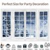 Leowefowa 12x6ft Vinyl Winter Christmas Window Backdrop - Snow Forest Glitter Xmas Snowflake Background - Baby Shower Birthday Party Holiday Decor Photo Studio Props view 4