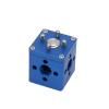 HangTon Block 3/8" Thread Bracket Lock Mounting Extension Adapter for Handle ARRI Sony RED Camera Monitor Focus Motor Teradek Wireless System Blue Square view 1