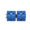 HangTon Block 3/8" Thread Bracket Lock Mounting Extension Adapter for Handle ARRI Sony RED Camera Monitor Focus Motor Teradek Wireless System Blue Square view 4