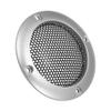 Unifizz Car Mesh Trim Round Subwoofer Grille Horn Protective Guard Silver Tone Car Auto Stereo Accessory for 2 Speaker Grille Cover view 1