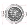 Unifizz Car Mesh Trim Round Subwoofer Grille Horn Protective Guard Silver Tone Car Auto Stereo Accessory for 2 Speaker Grille Cover view 3
