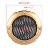Unifizz Car 2pcs Cover 2.5" Mesh Protector Car Speaker Cover Gold Tone Woofer Subwoofer Grill view 4