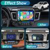 Car Stereo Radio for Toyota RAV4 2013-2018 - Wireless Carplay and Android Auto GPS Navigation - (4GB+32GB) Head Unit 10.1 inch Touchscreen 1280 * 800 Bluetooth Backup Camera RDS FM SWC 5GWiFi view 2
