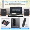 Orroplus Active Bookshelf Speakers, 80W Powered TV Speakers Wired with 4 Inch Woofer, Vinyl Record Player Speakers With Optical/ARC/RCA/AUX/BT Input, HiFi Home Stereo Speakers for Turntable Desktop PC view 3