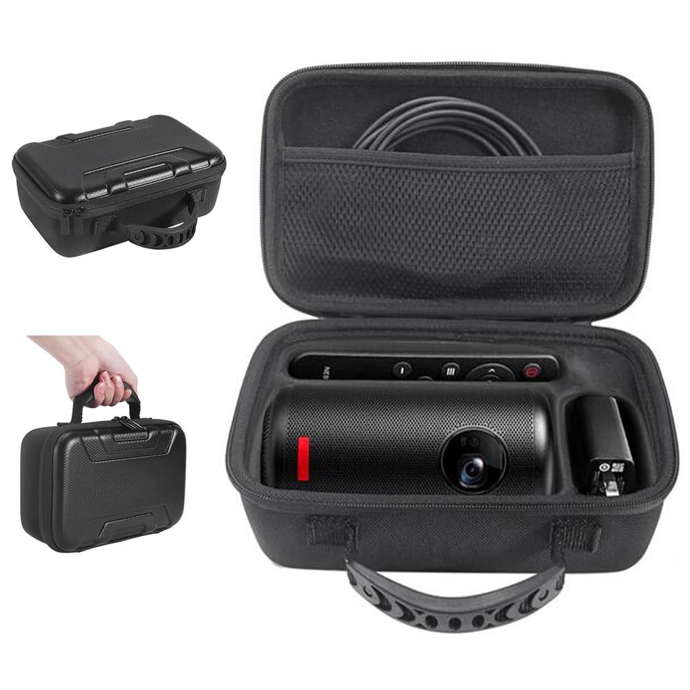 Coyktonty Storage Bag Portable Hard Shell EVA Zipper Handbag Waterproof Carrying Case Cover TravelPouch for Nebula Capsule II Smart Mini Projector