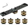 MINIFOCUS Triple Cold Shoe Extension Bar & Camera Hot Shoe Mount Adapter view 1