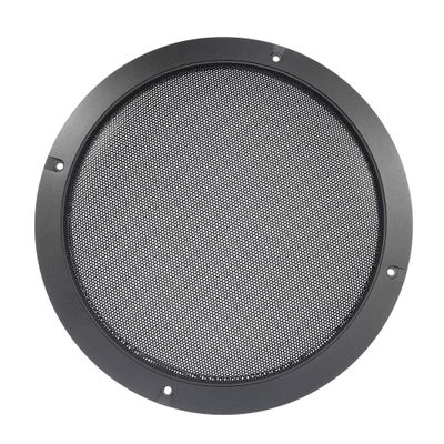 Unifizz Car 8'' Titanium Tone Car Audio Speaker Cover Mesh Subwoofer Grill Horn Glossy Guard Protector Black