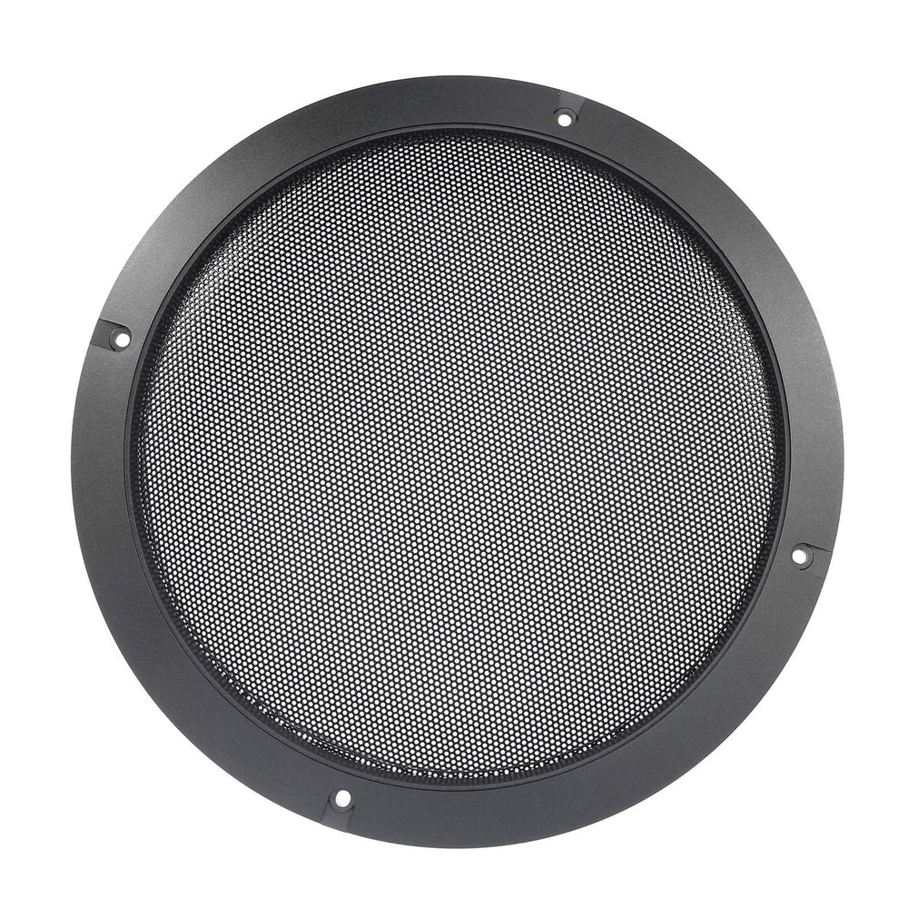 Unifizz Car 8'' Titanium Tone Car Audio Speaker Cover Mesh Subwoofer Grill Horn Glossy Guard Protector Black