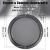 Unifizz Car 8'' Titanium Tone Car Audio Speaker Cover Mesh Subwoofer Grill Horn Glossy Guard Protector Black view 4