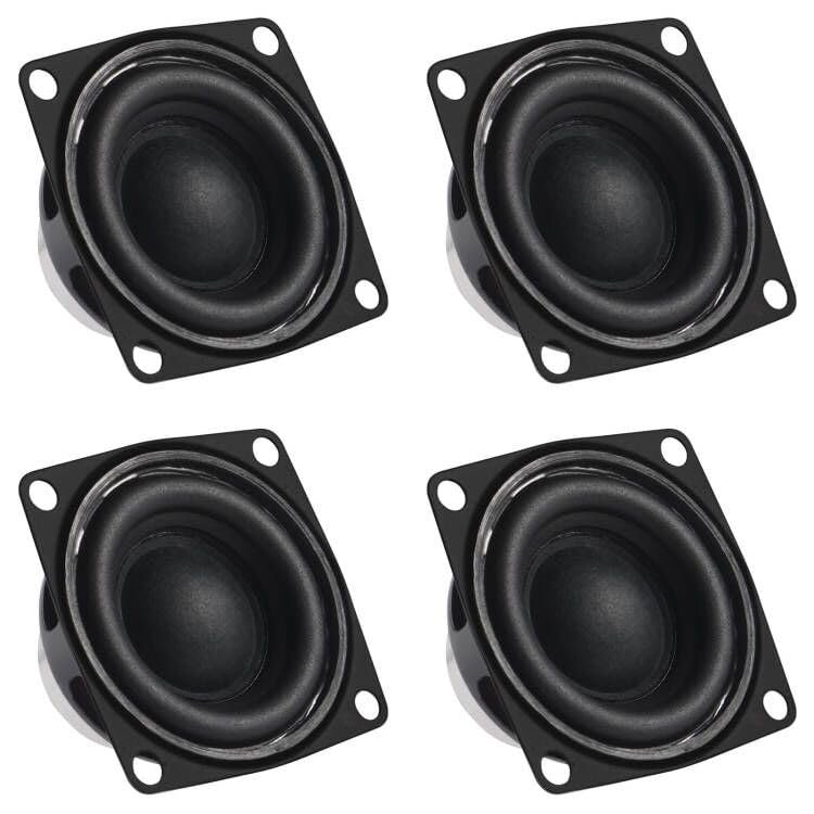 DWEII 4Pcs 2" 2inch 4Ohm 10W Full Range Audio Speaker Stereo Woofer Loudspeaker for Arduino 2inch 4Ohm 10W Full Range Audio Speaker Stereo Woofer Loudspeaker for Arduino