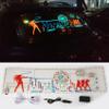 keeda Sound Music Activate Sensor Car Auto Sticker LED Light Equalizer Glow LED Light Audio Voice Rhythm Lamp (Firework, 90x25 cm) view 3