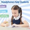 Ladont 50 Pack Classroom Headphones Bulk for Students School, Wired Class Set Headphones for Kids Children Toddler Boys Girls Teen(Black) view 2