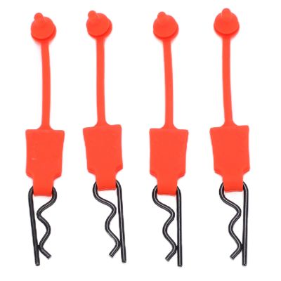 Glomora RC Car Shell Bolt, Secure Your Car Shell with Universal Clips Pins (red)