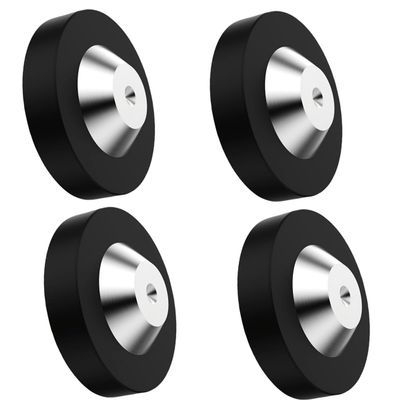 Tertullus 4 Pcs Speaker Spike Pads, Spike Floor Protectors Pom Stainless Steel, with HiFi Spikes Pads Absorbers Protection Washers for Spikes (39x13mm, Washer)