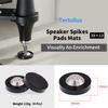Tertullus 4 Pcs Speaker Spike Pads, Spike Floor Protectors Pom Stainless Steel, with HiFi Spikes Pads Absorbers Protection Washers for Spikes (39x13mm, Washer) view 3
