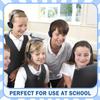 Ladont Kids Headphones Bulk for School Classroom 10 Pack, Wired On-Ear Classroom Headphones for Students Children Toddler Boys Girls Teen(Black) view 3