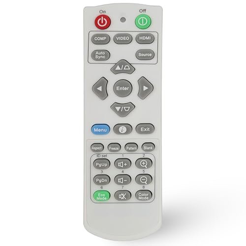 A-00010190 Replacement Projector Remote Control for ViewSonic LS921WU, PG603W, PG603X, PG605X, PG701WU, PG703W, PG703X, PG705HD, PG705WU, PG706HD, PG706WU, PG707W, PG707X, PS600W, PS600X