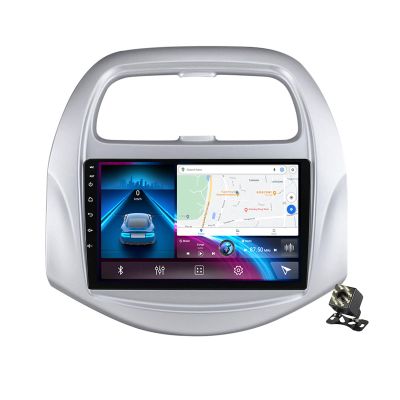9" QLED Screen Car Radio Stereo for Chevrolet Spark Beat 2018-2020 Android 12 Navigation GPS Multimedia Player Support Carplay/WiFi/FM RDS/BT/SWC/DAB+Backup Camera,Ts18/4+64g