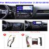 10" Car Radio Multimedia Player for Mitsubishi Outlander 3 2012-2018 Android 12 Car Stereo Navigation GPS Support CarPlay/Android Auto/WiFi/4G/Bluetooth/SWC+Backup Camera,Ts10/4+64g/b view 2