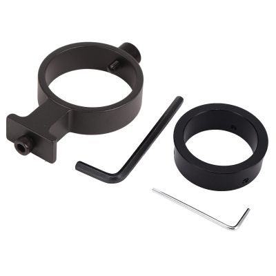 Pilipane Microscope Lens Hoop Adapter Aluminium Alloy Microscope Camera Adapter Focusing Bracket Holder, Microscope Camera Adapter