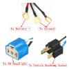 H4 .L-ED Headlight Enhancer Bulb Relay Wiring Harness Plug Kit Relay Wiring Harness Kit Automobile Replacement Accessories Way view 3