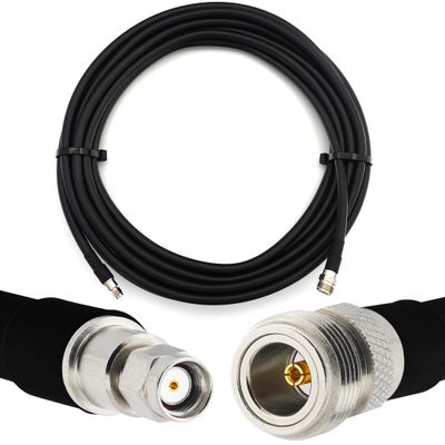RANGEFUL 7m RP-SMA Male to N Female Coaxial Cable  HF-400 Flexible Extension Coax 50 Ohm (LMR-400-UF Equivalent)  1m 2m 3m 5m 7m 10m 12m 15m 20m 25m 30m