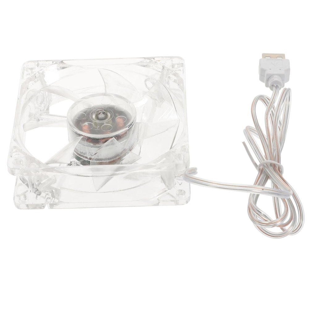 balacoo Small Pet Cooling Fan for Hamster Cage Transparent Design Easy Installation Usb Powered for Travel and Outdoor Use