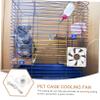 balacoo Small Pet Cooling Fan for Hamster Cage Transparent Design Easy Installation Usb Powered for Travel and Outdoor Use view 3