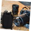 OFFSCH 2pcs Neoprene Lens Pouch for Camera Drawstring Bag Protects against Dust Impact for Travel Storage view 4