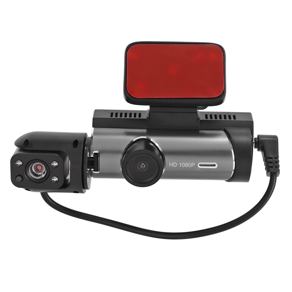Acouto Dash Camera for Cars 3.16inch Car Driving Recorder Front Rear Recording, Car Dashboard Camera HD Night Vision Car Parking Reversing Monitor with Loop Recording