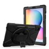 BLCshine Case for Samsung Galaxy Tab S6 Lite 10.4 inch 2022/2020 (SM-P613/P619/P610/P615), Heavy Duty Shockproof Rugged Protective Case with 360 Rotatable KickstandHand/Shoulder Strap - Black view 1
