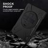 BLCshine Case for Samsung Galaxy Tab S6 Lite 10.4 inch 2022/2020 (SM-P613/P619/P610/P615), Heavy Duty Shockproof Rugged Protective Case with 360 Rotatable KickstandHand/Shoulder Strap - Black view 3