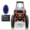 Rockville (1) MS10LB 10" 2400 Watt Black Marine/Boat 10" Free Air Subwoofer with LED Bundle with (1) Alpine KTA-30MW 600 Watt Mono Amplifier Class-D Amp for Polaris RZR/ATV/UTV/Cart (2 Items) view 1