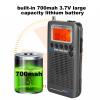 Aircraft Band Radio Receiver VHF Portable Full Band Radio Recorder with Radio Search Mode, Steel TieRod Antenna, and Powerful Memory etc. view 3