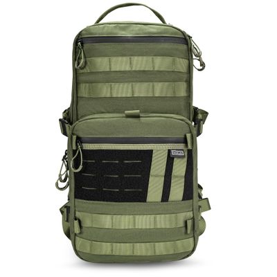 TACTICAL_GEEK ModCase B2 Ultimate EDC Tactical Backpack,14L High-Capacity, Anti-Shock Laptop Compartment, Waterproof, Molle System, for Hiking, Camping, Commuting, Backpacking Daypack Rucksack, Green