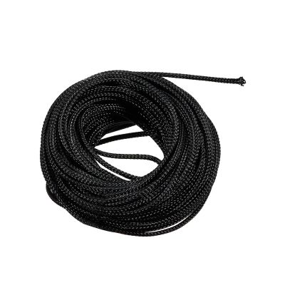 Rebower Braided Cable Sleeve Expandable Sleeving, [for Electronic Wire Protect] - 52.5Feet x 0.1 Inch/Black / 1Pcs