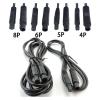 PriaRi 4pin 5pin 6pin 8pin Male to Female Cord Car DVR Camera Extension Connector Cables HD Monitor Vehicle Rear View Camera Wire M20 (Size : 6pin-1M) view 2