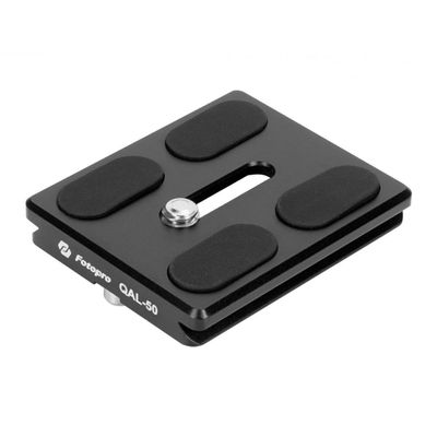 Camera Quick Release Plate QAL-50 for Fotopro Tripod Video Head Black