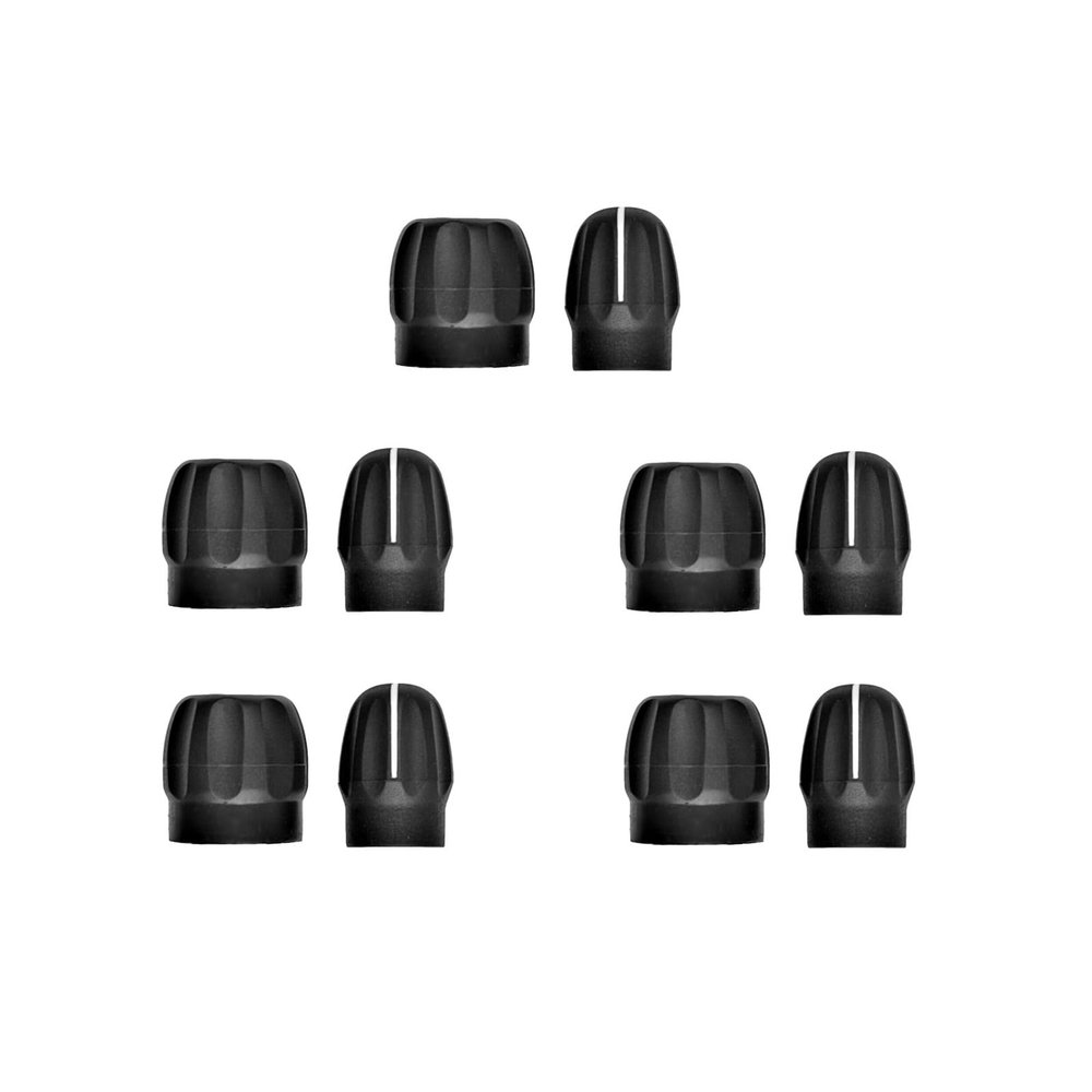 5 Pack Two Way Radio Volume and Channel Knob Button Cap for HT750 HT1250 HT1550 CP200 CP200D CP200XLS CP150 CP040 PR400 PRO5150 Walkie Talkie Replacement Accessories