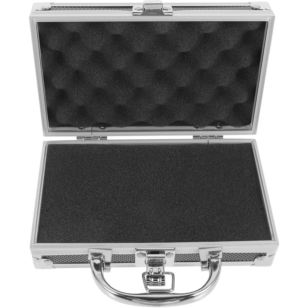 Cabilock Portable Medicine Box Storage Hard Aluminum Tool Box Handle Travel Suitcase Organizers and Storage