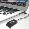 Raguso USB Fingerprint Reader Scanner, Black Fingerprint Reader 360 Degree Calibration Capacitive Capture for Computer view 2