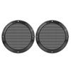 BBAUER 2pcs 4 Inches Metal Glossy Audio Speaker Cover Mesh Subwoofer Grill Horn Guard Decorative Circle Grille Protector Black for Car (Size : 6.5 inch) view 1