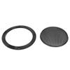 BBAUER 2pcs 4 Inches Metal Glossy Audio Speaker Cover Mesh Subwoofer Grill Horn Guard Decorative Circle Grille Protector Black for Car (Size : 6.5 inch) view 4