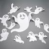 24pc Halloween Ghost Wall Stickers - 3D Reusable Decals for Indoor/Outdoor Windows & Rooms - Spooky Party Decorations view 1