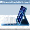 KBCASE for iPad Air 11 inch (M3/M2) 2025/2024 Case with Keyboard, Keyboard Case for iPad Air 5th/4th Gen/for iPad Pro 11 2018, Detachable Wireless Keyboard Tablet Case with Pencil Holder(Sky Blue) view 3