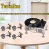 4 Pcs Speaker Feet Isolation Pads POM Spike Stand Subwoofer Feet for Vibration Damping, HiFi Speakers, Audio Amplifiers, DAC and CD Player. (46.5x35mm, Height Adjustable Speaker Spikes) view 2
