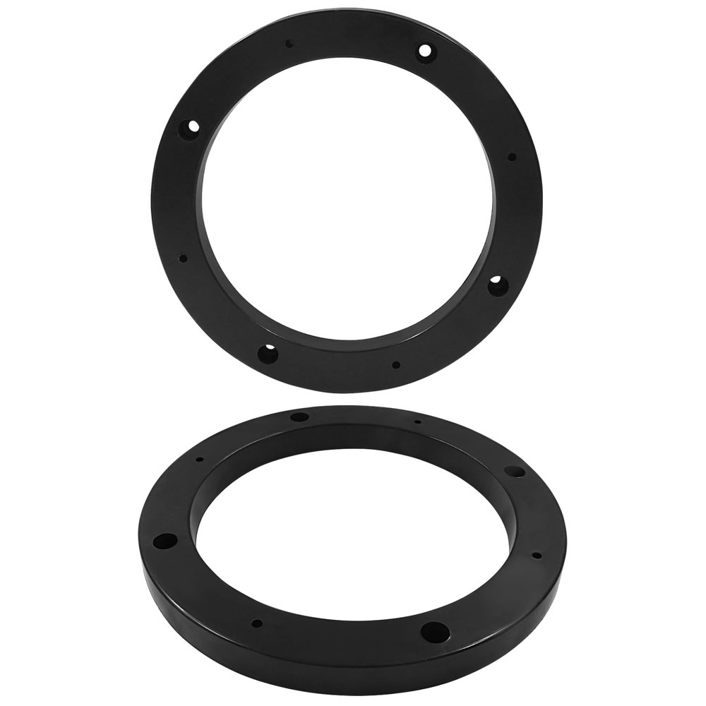 BokWin 2 Pcs Universal Fit Car Speaker Spacer 5 Inch Adaptor Ring Mounting Bracket Plastic Car Stereo Speakers Spacer(Black)