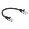 DELOCK Cable RJ50 Male to RJ50 Male S/FTP 0.25m Black Brand view 2